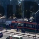 τροχαιο βαν με τραμ